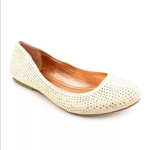 Material Girl Womens Studded Ballet Flats, 9.5